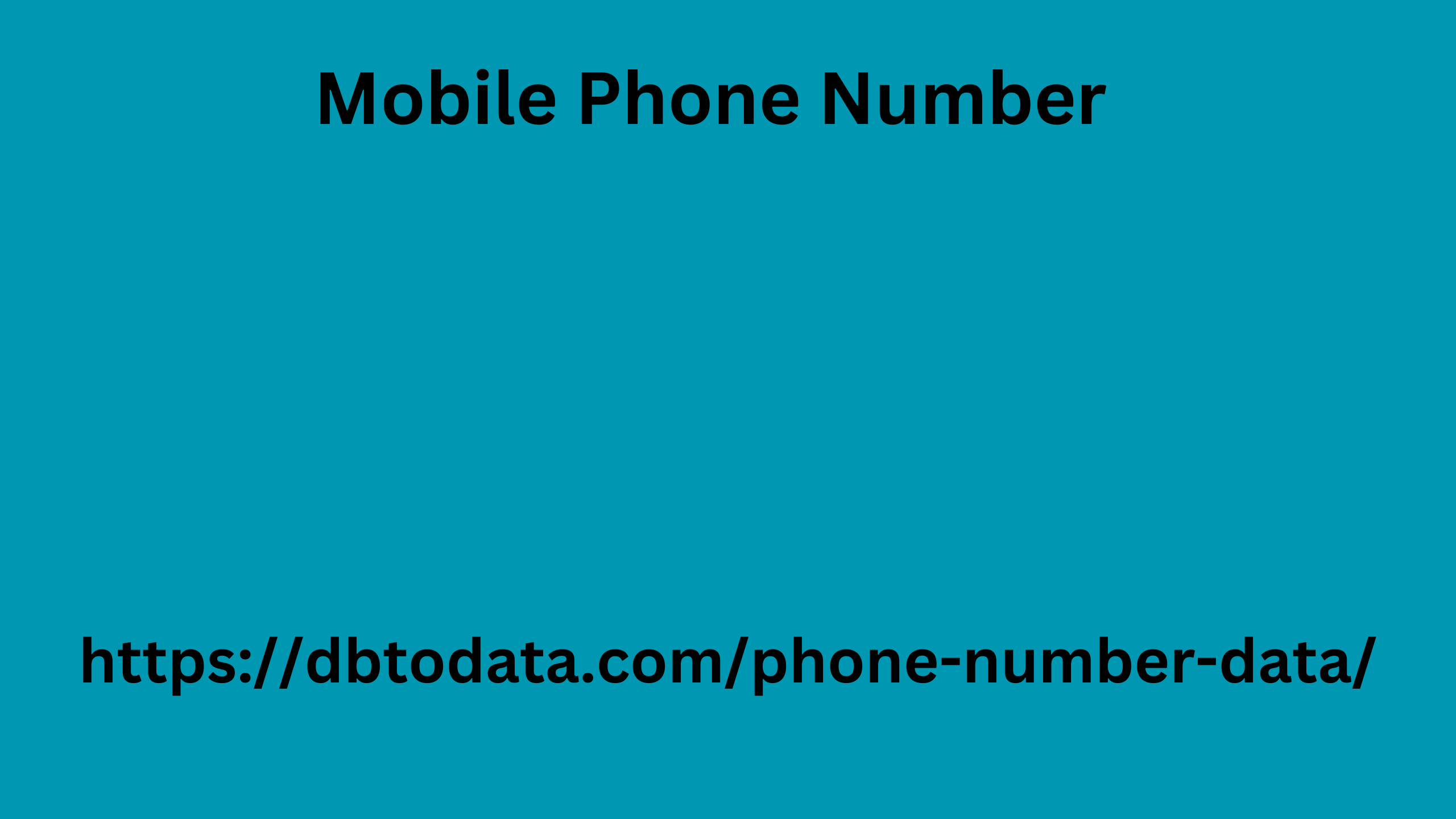 Mobile Phone Number