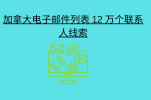 加拿大电子邮件列表 12 万个联系人线索