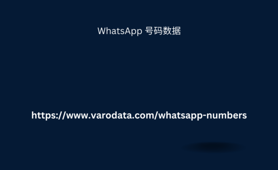 WhatsApp 号码数据