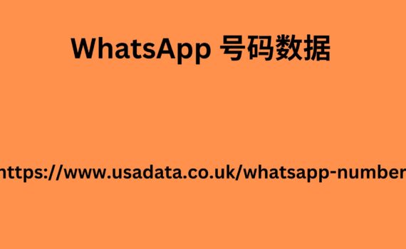 WhatsApp 号码数据